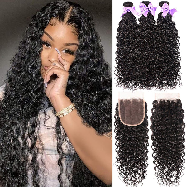 Moonhair 3 bundles of the natural wave 20 inches